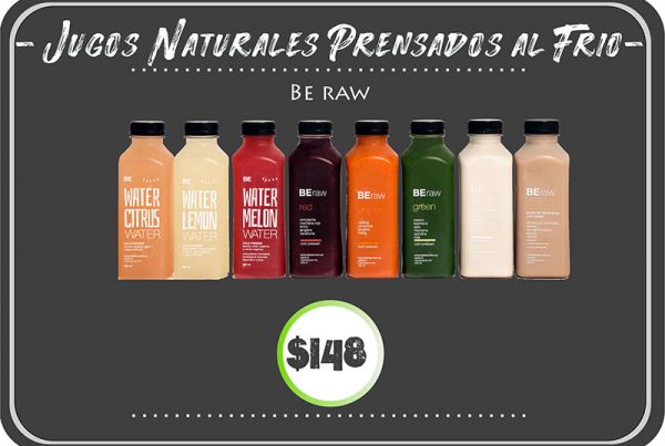 Jugos naturales prensados al frío